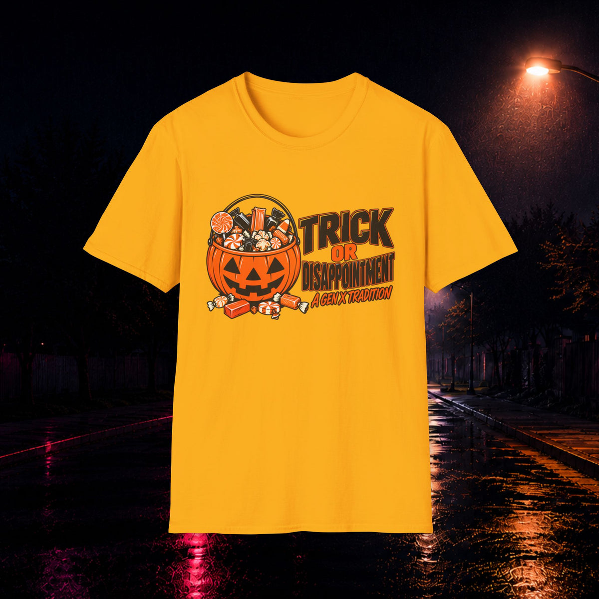 Trick or Disappointment Gen X Halloween T-Shirt
