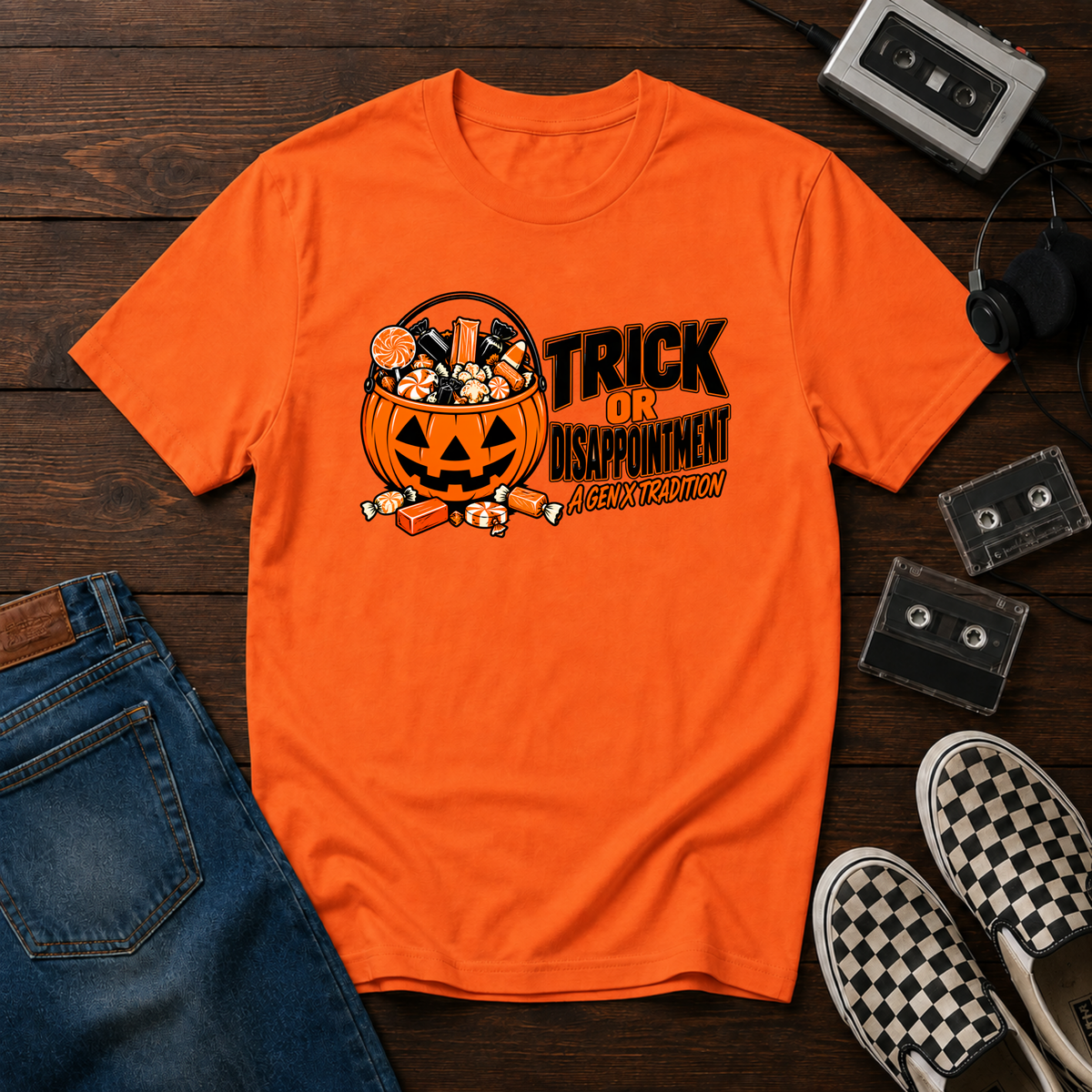 Trick or Disappointment Gen X Halloween T-Shirt