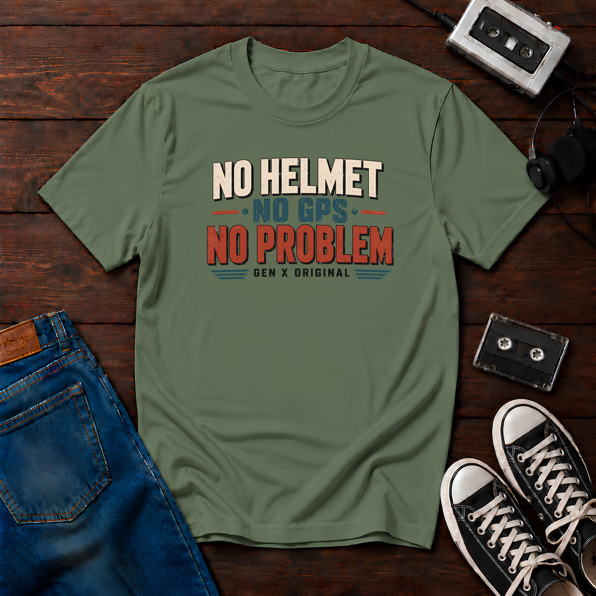 No Helmet, No GPS, No Problem T-Shirt