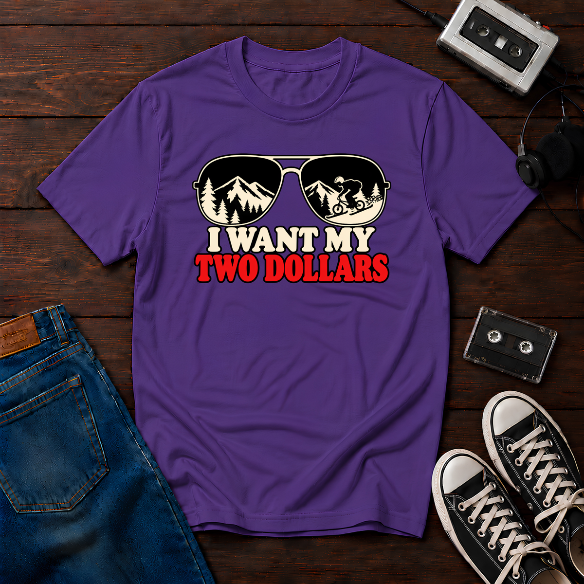Two Dollars Sunglasses T-Shirt