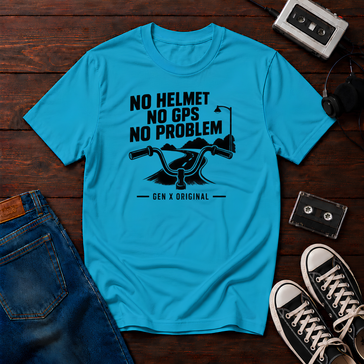 No helmet, no GPS, no problem T-Shirt