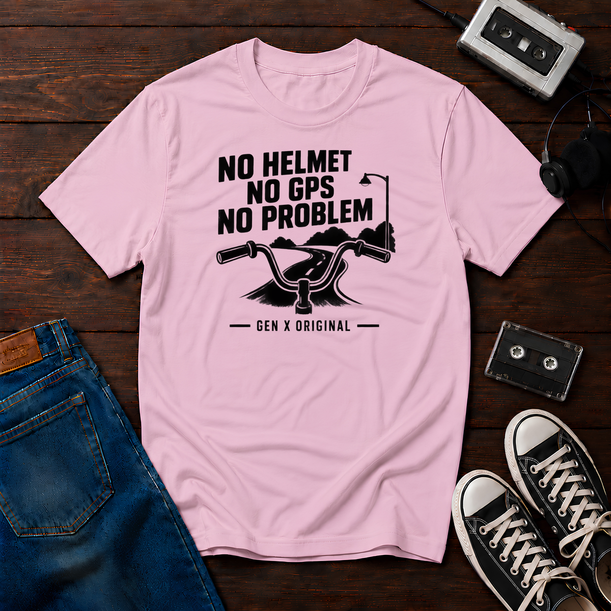 No helmet, no GPS, no problem T-Shirt
