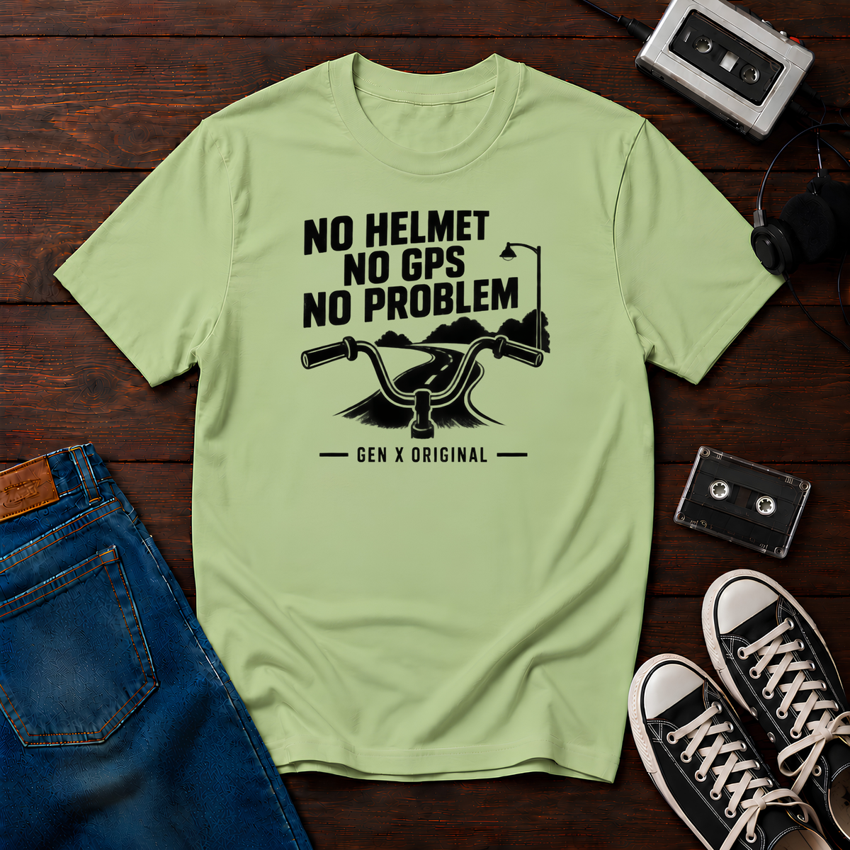 No helmet, no GPS, no problem T-Shirt