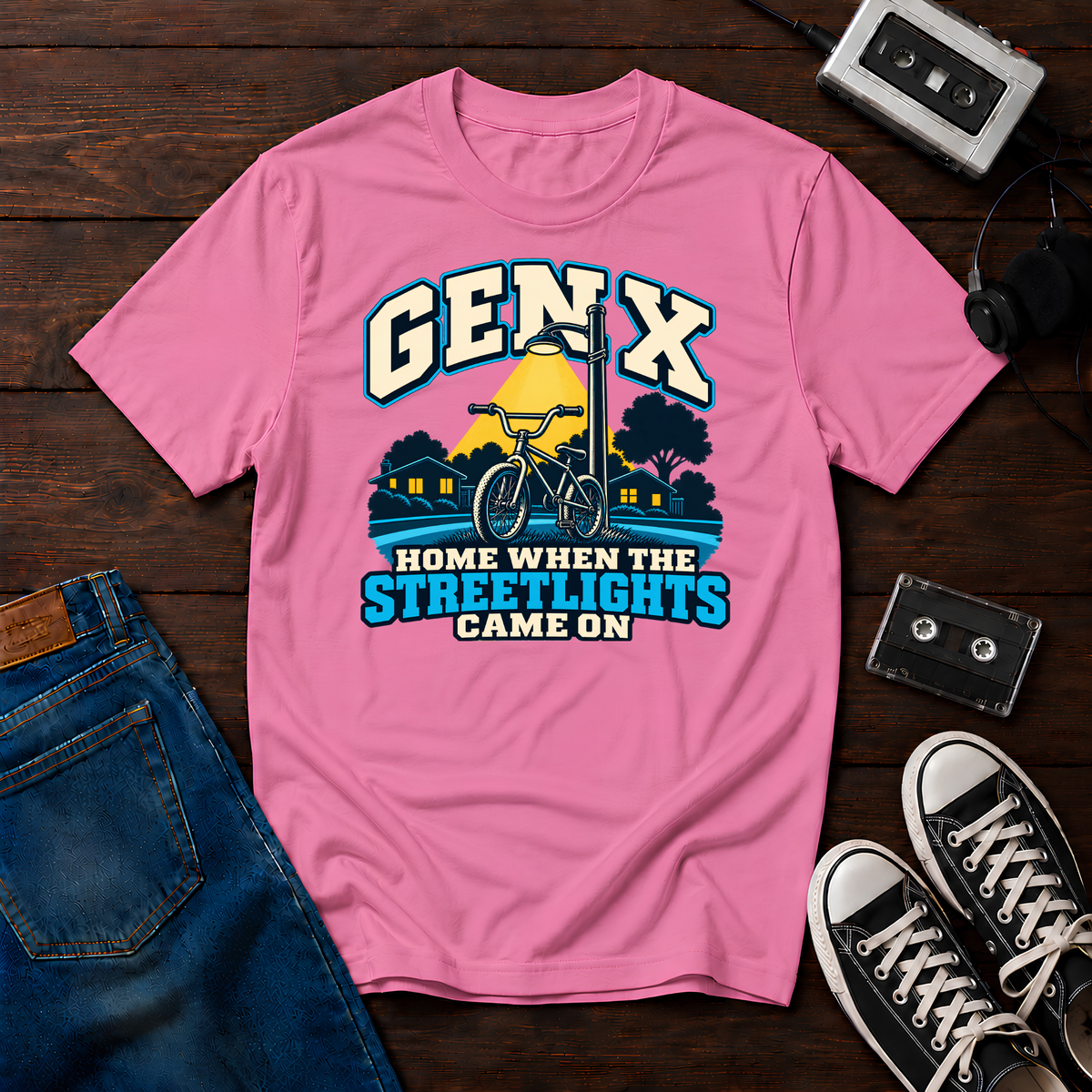 Streetlights and Bikes T-Shirt