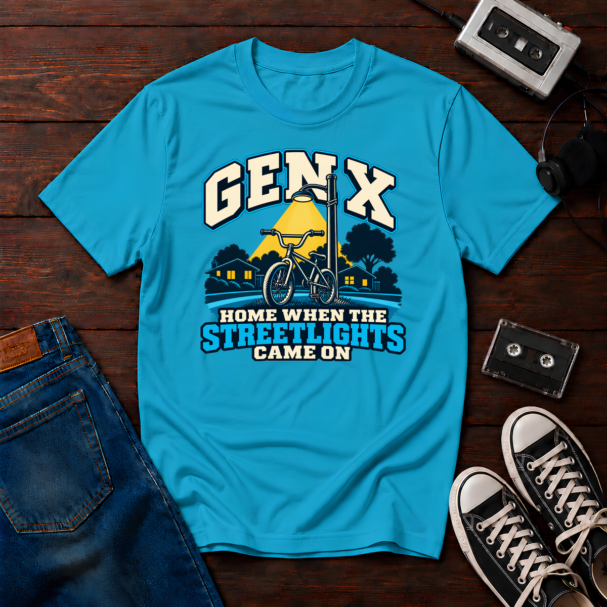 Streetlights and Bikes T-Shirt