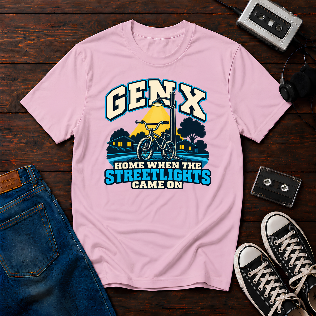 Streetlights and Bikes T-Shirt