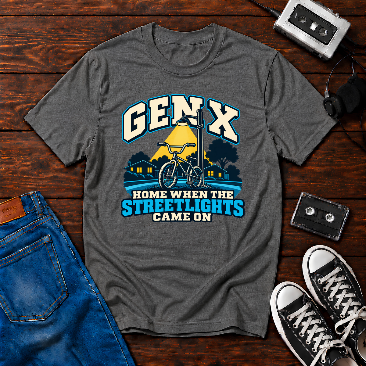 Streetlights and Bikes T-Shirt